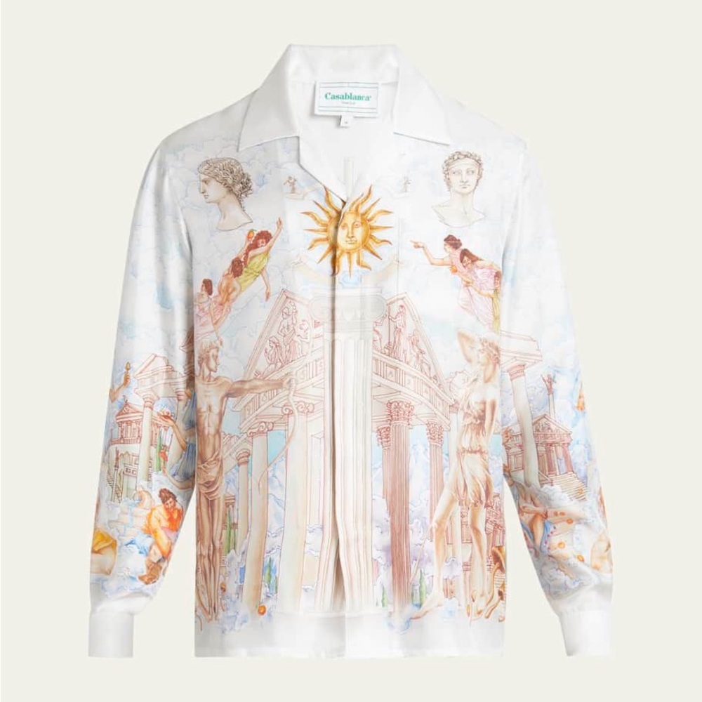 Casablanca White Graphic Long Sleeve Shirt